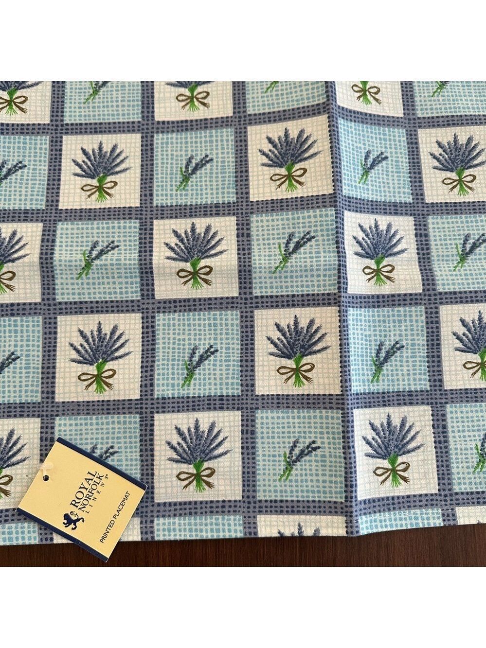 French Country Lavender Inspired Patterned Placemats x6